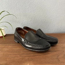 Allen Edmonds Sanibel  BLACK LEATHER Loafers Made In USA Size 9.5 D Mens