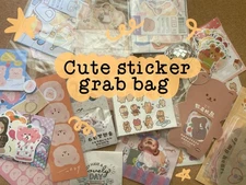 Surprise Kawaii Sticker Grab Bag 🎀 30 Cute Mystery Stickers for Journaling.