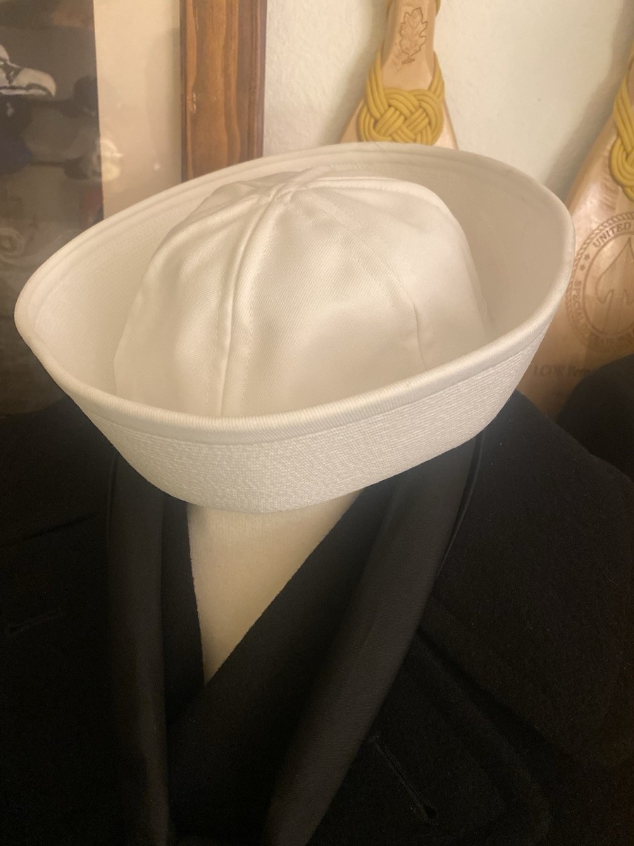 US Navy Authentic Enlisted Sailor Dixie Cup Cover Hat Size 7 1/4