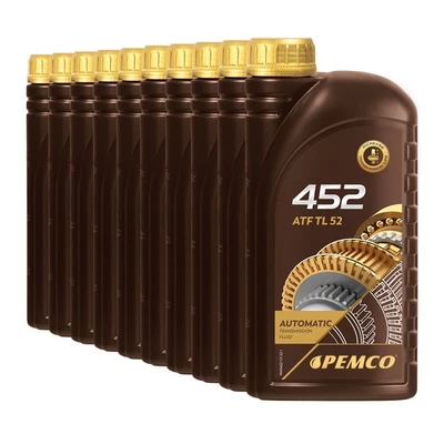 PEMCO 452 ATF TL 52 Huile Automatique Semi-Synthétique, 10x1 L - Photo 1/4