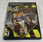 Raw Danger Sony PlayStation 2 Complete w/ Manual Case Disc