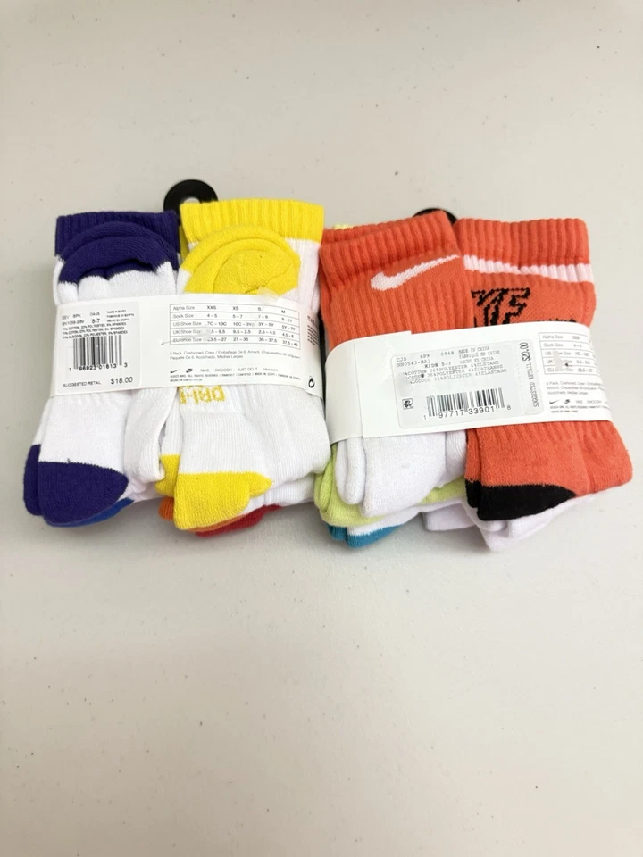 Youth Nike DRI Fit Crew Socks - Image 2 of 4