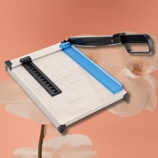 Paper Cutter,Paper Trimmer with Guard,12" Cut Length Guillotine Paper Cutter