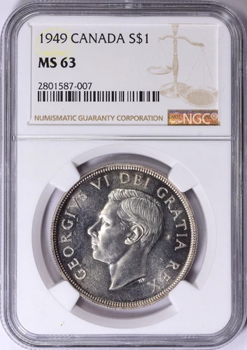 1949 Canada Dollar MS63 NGC