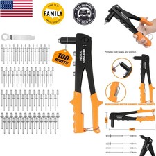  33 Value New Heavy Duty Hand Riveter  Rivet Set for versatile fastening