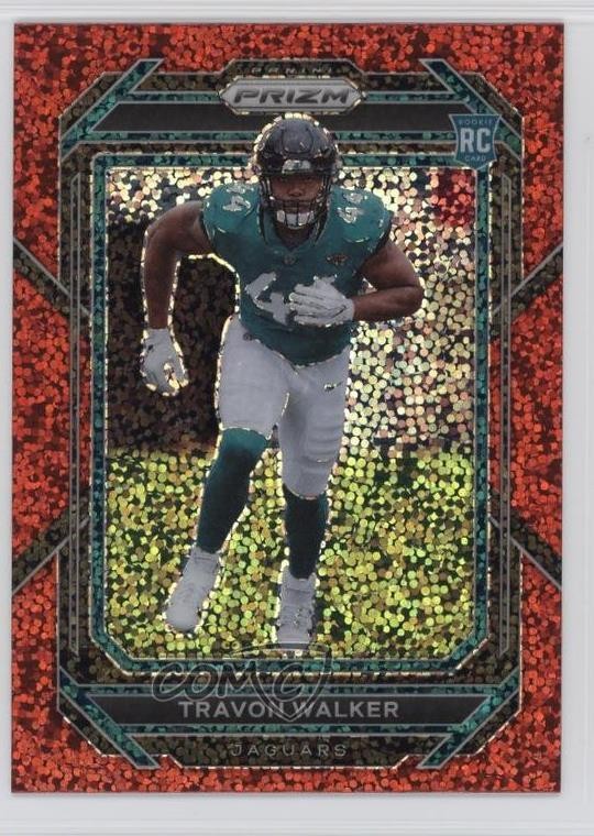 2022 Panini Prizm Rookies Red Sparkle Prizm Travon Walker #339 1s8f