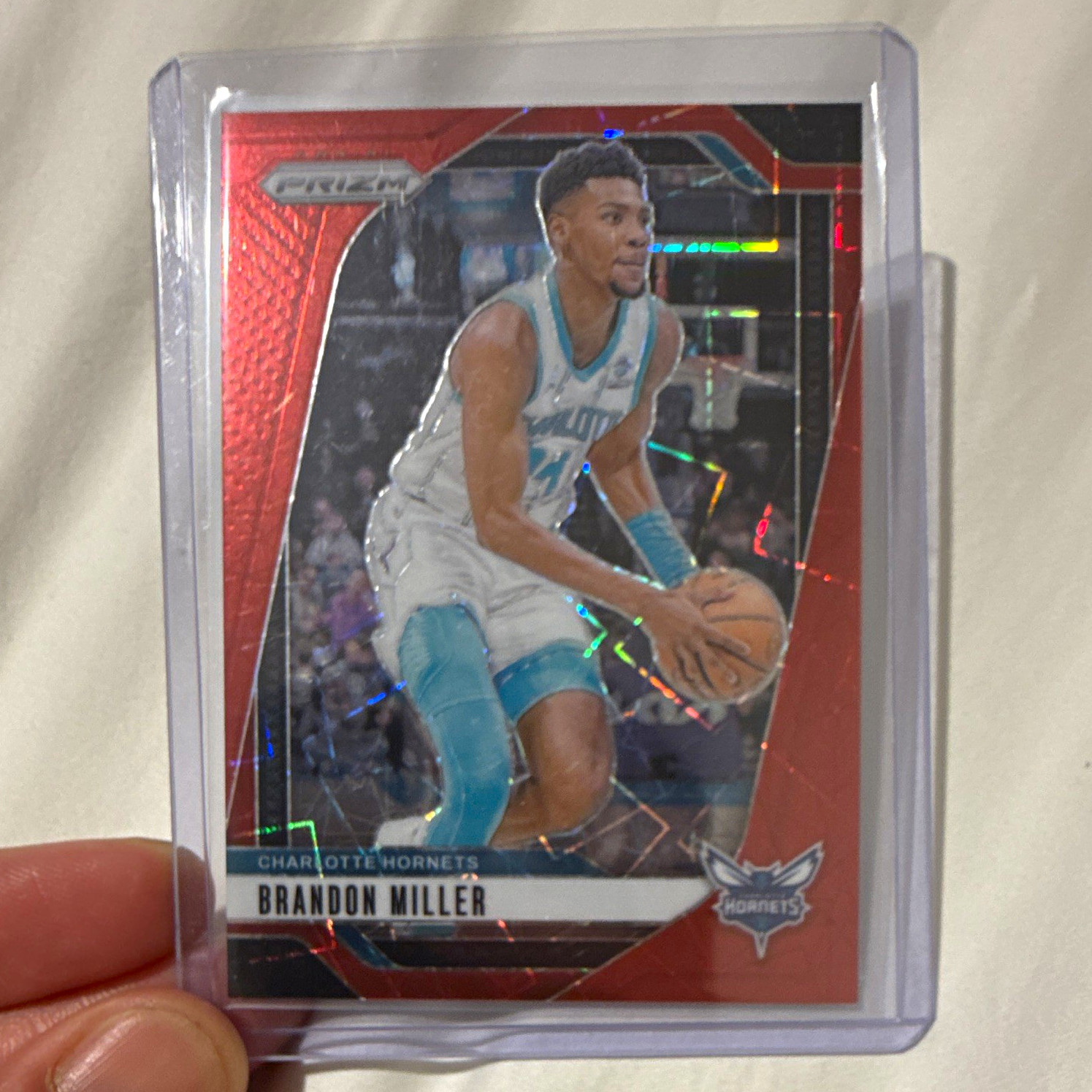Panini Prizm Basketball 2024-25 Lazer Red Brandon Miller NBA Hornets #109 /35 