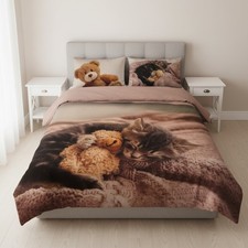 Completo letto copriletto Bassetti Peluche matrimoniale in cotone