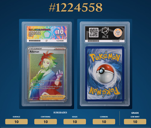 Adaman graded ACE 10 for sale on eBay