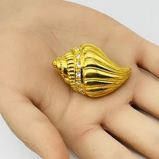 Vintage Kenneth Jay Lane Scarf Clip Conch Seashell KJL for Avon