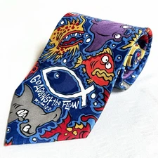 Appointed Apparel Tie Romans 12:2 Jesus Fish Sea Creatures Christian Religious