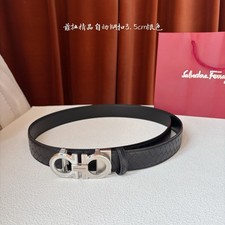 Salvatore Ferragamo Leather Belt Gancini Buckle Automatic NEW