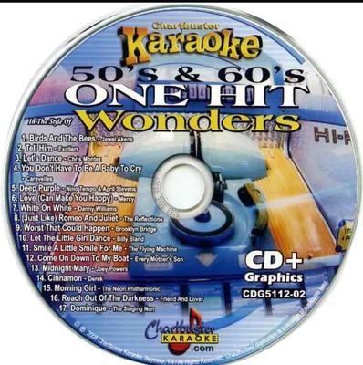 CHARTBUSTER 50 s & 60 s ONE HIT WONDERS KARAOKE CDG DISC soft rock 5112-02