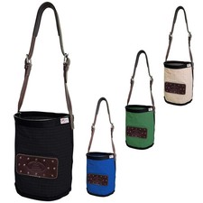 Derby Originals Ripstop 24 Oz Canvas Feed Bag with Padded Leather Crown Strap fo