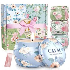 Scented Candles Set, 17.6 oz 4 Pack Home Scented Candles, 100-120 Hours Candl...