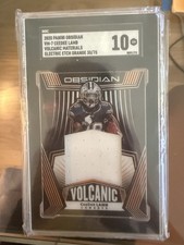 2020 Panini Obsidian - Volcanic Mat CeeDee Lamb #VM-7 Elec Etch Or /75 (MEM, RC)