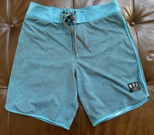 NRS Eddyline Board Shorts Men 32 Poseidon Swim Trunks  turquoise medium