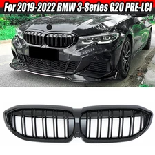 M-Style Double Slat Front Kidney Grill Grille For 2019-2022 BMW G20 330i M340i