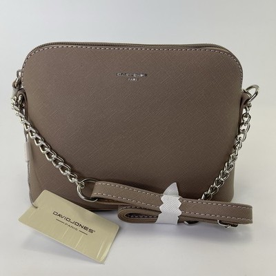 David Jones Paris Camel Shoulder Bag Purse NWT