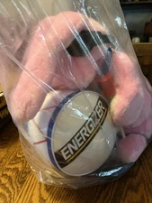 Vintage 1989 Promotional 22” Large Plush Energizer Bunny Flip Flops New In Bag
