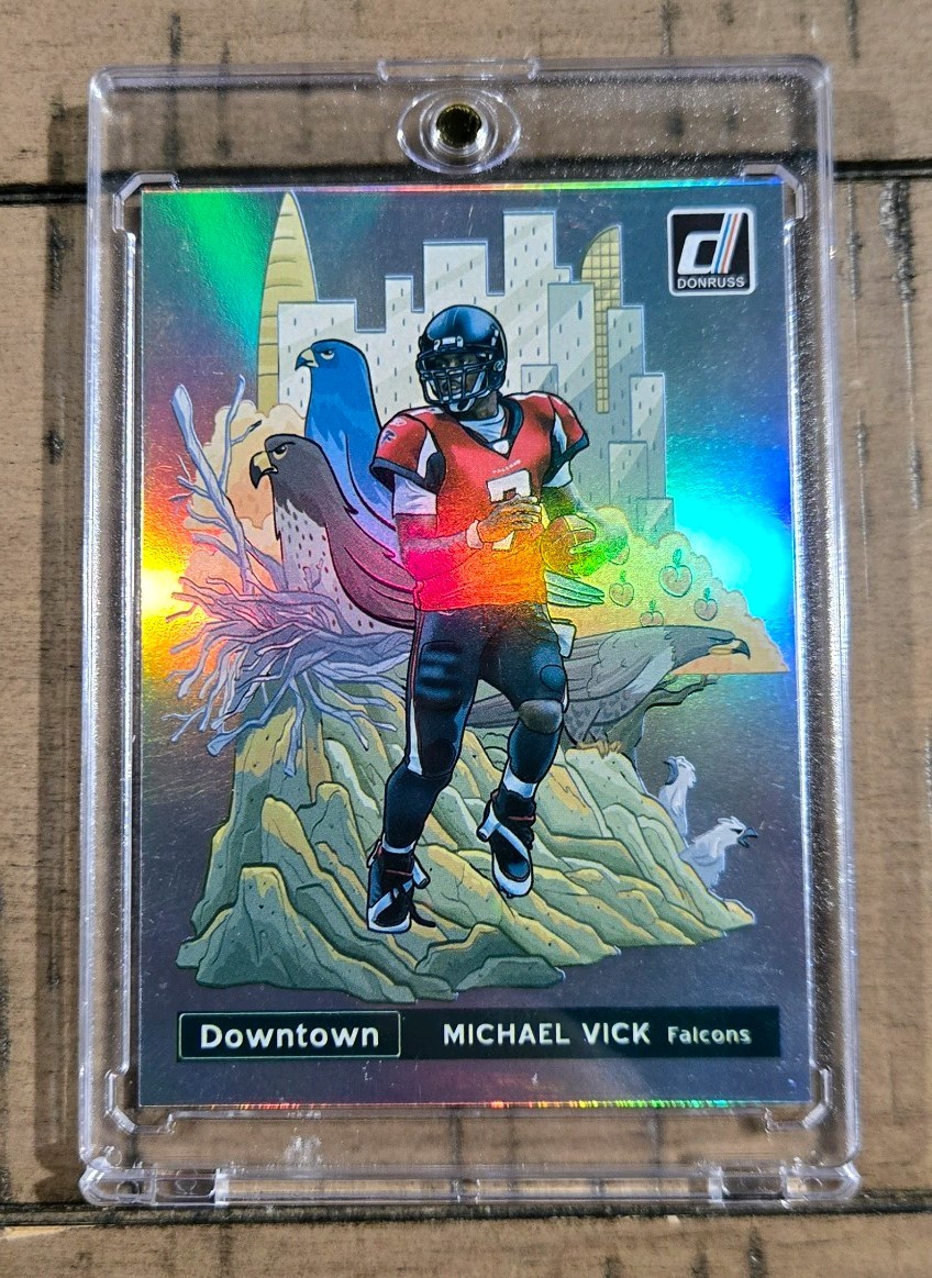 2021 Donruss ~ MICHAEL VICK ~ DOWNTOWN! ~ Case Hit SSP #DT-20 ~ Falcons 🔥