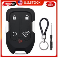 Key Fob Shell Case for Chevy Silverado GMC Sierra 1500 2500 3500 5 Button Remote