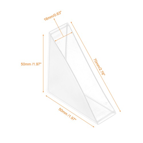 8Pcs Corner Protectors 16x70mm Plastic Right Angle Corner Guards Cushion White - Foto 2 di 6