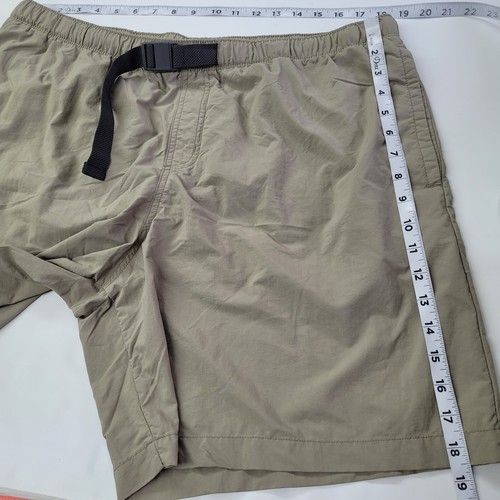 Columbia Hombres Nylon Cinturón Senderismo Pantalones Cortos Informales Activos Aire Libre Beige Forrado XL - Imagen 11 de 12