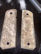 1911 Full size Pistol grips Genuine Rams Horn, Standard 1911 (826F)