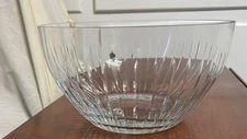 “Block” Crystal Serving Bowl 10x10x5.5”