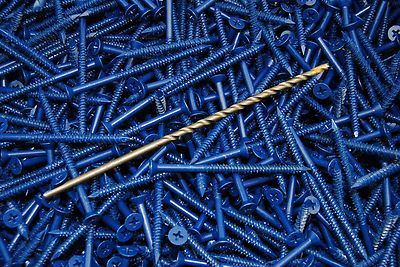 (1,500) Phillips Flat Head 3/16 x 3-1/4 Concrete Screws Tapcons + 3 Bits BULK