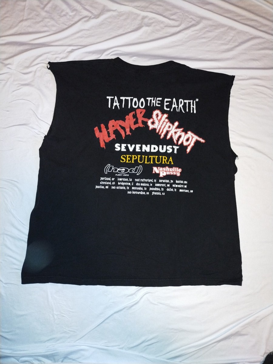 激レア品 Slayer Slipknot 2004 ツアーTシャツ XL s-l400.jpg