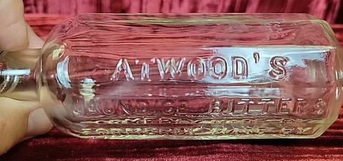 ESTATE FIND Medicine Pharmacy Bottle ATWOOD'S JAUNDICE BITTERS GEORGETOWN MASS - 第 1/11 張圖片
