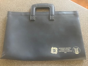 Vintage File Bag Portfolio Interservice industry 1988 Navy USMC Army Air Force