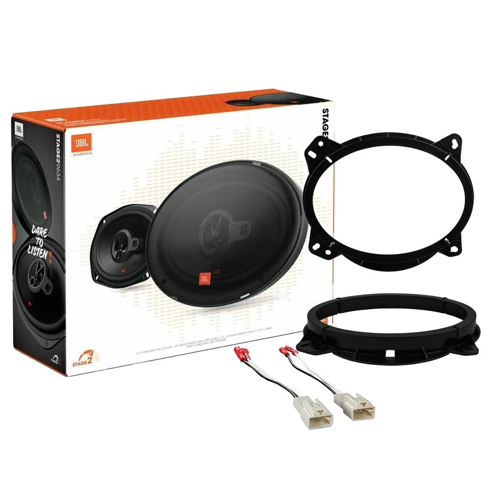 Altavoces delanteros de 3 vías JBL 420 vatios máximo 6x9" Stage2 + kit para Toyota 2002-up Foto 2 de 2