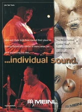 2000 Print Ad Meinl Custom Drum Cymbal Shop John Jabo Starks, Clyde Stubblefield