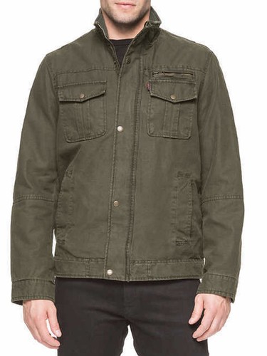 Levi's Men's Knit Collar Cotton Canvas 