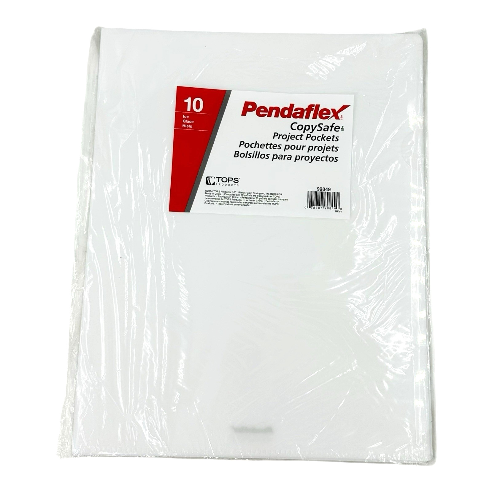 Copysafe Material Pendaflex CopySafe Project Pockets, Letter Size Ice Color (10 Count)
