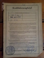 ⭐Fiat 100 D 761 ccm 25 PS Kfz-Brief Kraftfahrzeugbrief⭐Fahrzeugbrief Title⭐1961