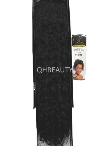 Cherish Synthetic Drawstring Curly Hair Extension Ponytail - Madrid Girl - Picture 20 of 27