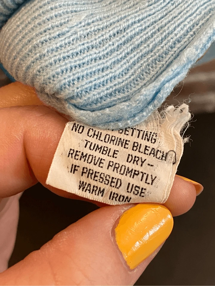 Chaleco Suéter Flecha Ropa Informal De Colección Azul Suave Cuello en V Damas Talla XL Foto 3 de 4