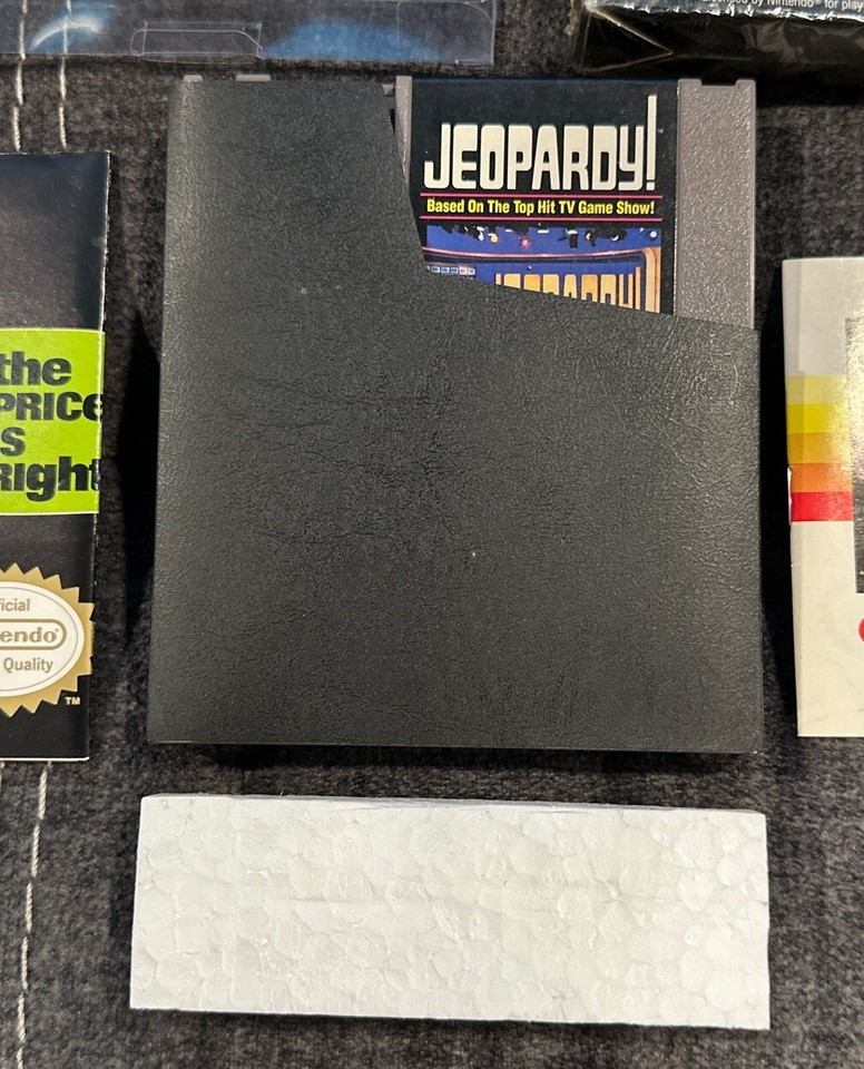 Jeopardy Nintendo NES Complete In Box w Manual & Poster! Fast