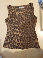 canotta invernale Moschino tg 42 angora/lana leopardata