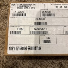 1000 NYLON ROUND SPACERS 10X3/16 5/16
