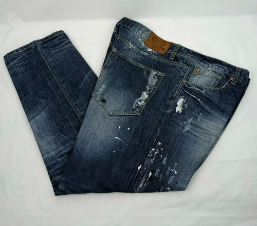 Grindhouse Denim Men Distressed Painted 