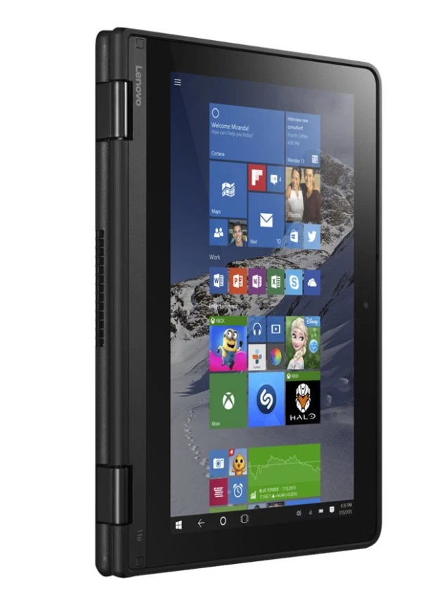 Lenovo Yoga 11.6" Flip Laptop Tablet 11E Intel Celeron 4GB 128GB SSD Windows 10  - Image 4 of 4