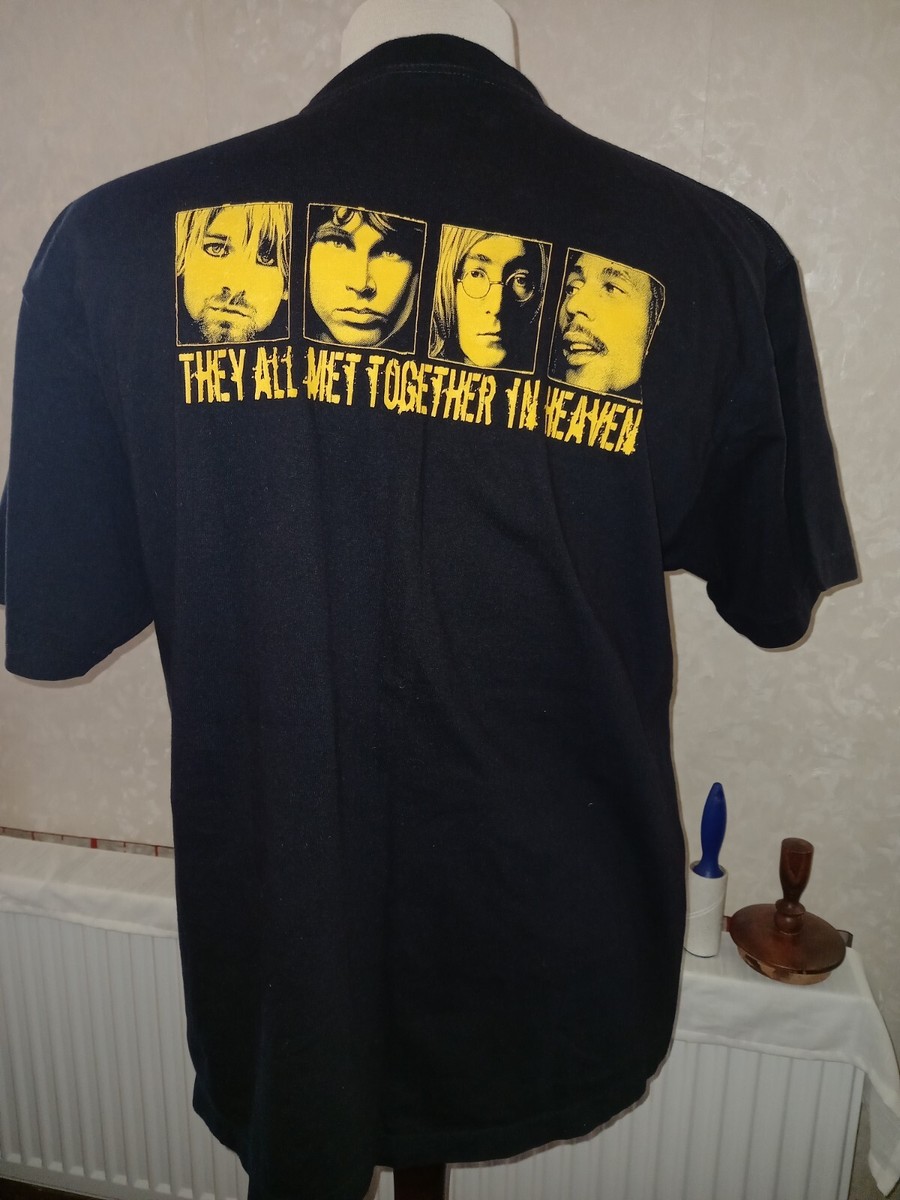 The Roxx They all Meet in heaven T-shirt Single Stitch Black Size