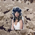 White Phosphor Quadmami Sticker Slap