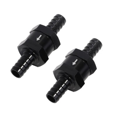 LokoCar 3/8'' 10mm Non Return Check Valve Fits Fuel Line Oil Petrol Diesel 2Pcs