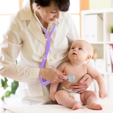 Dixie Ems Sprague-Rappaport Type Two Tube Stethoscope - Frosted Pink